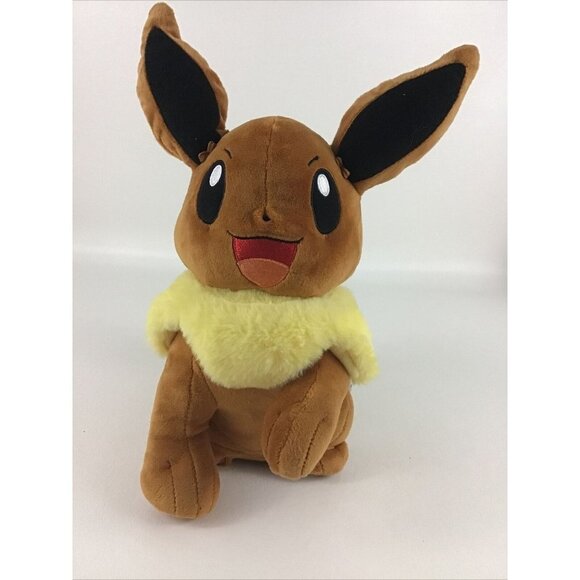 TOMY Other - Pokemon Eevee 11" Plush Stuffed Animal Toy Sounds Movement Nintendo 2017 Tomy